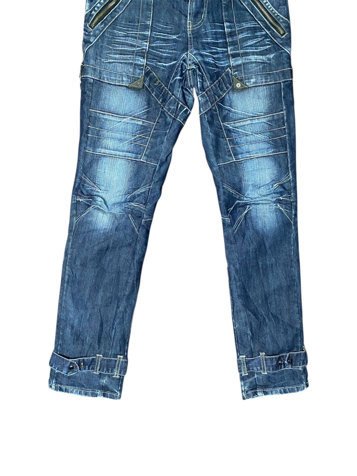 PPFM Rare PPFM Bondage Punk Distressed Denim Size US 31 - 4 Thumbnail