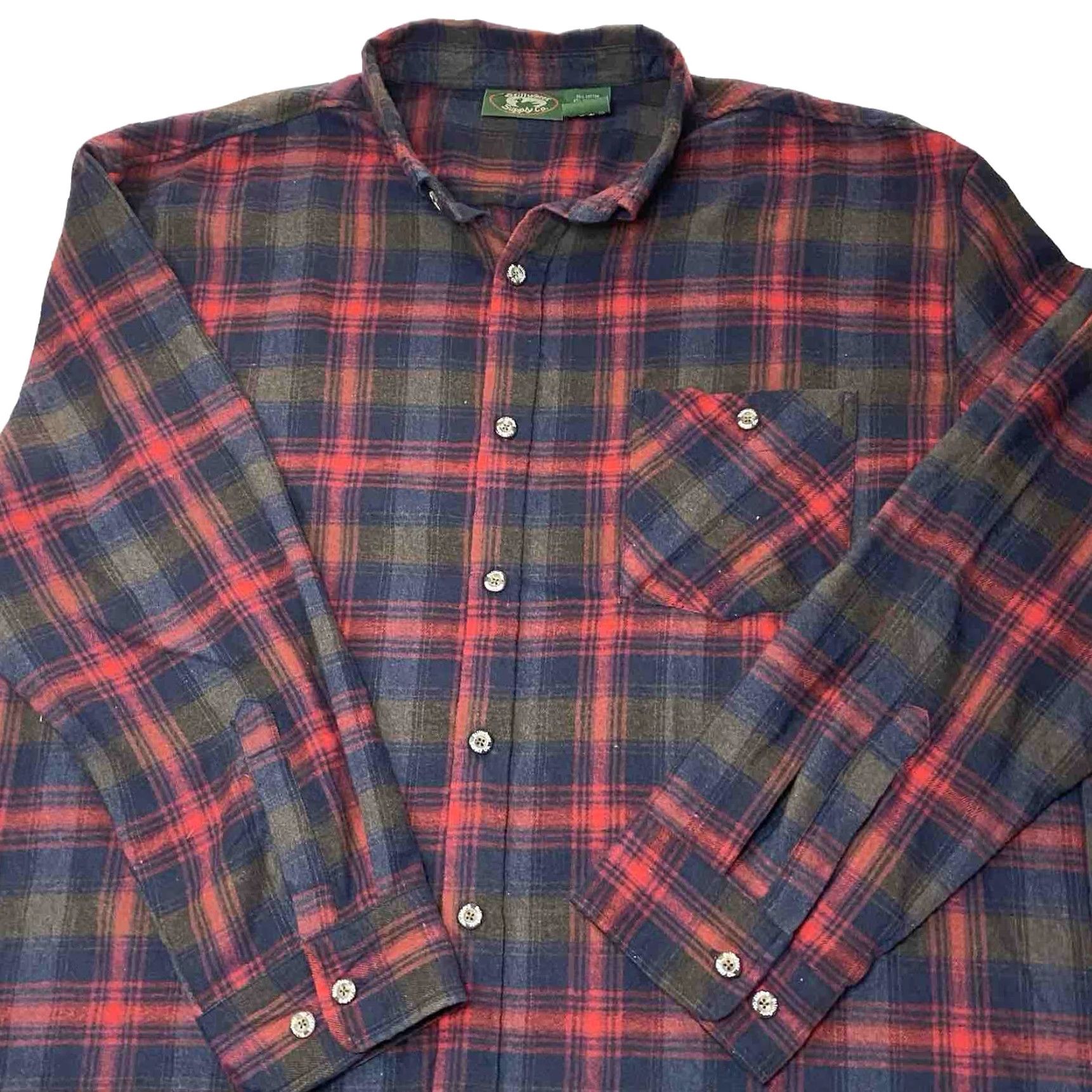 Vintage Stillwater Supply Co Purple Plaid Long Sleeve Soft Flannel Tunic Jacket Button Up 2X Womens Size XXL / US 16-18 / IT 52-54 - 3 Thumbnail