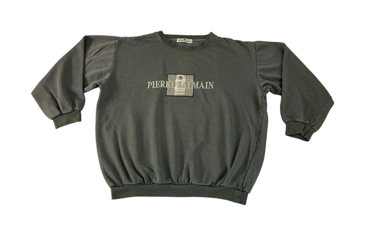 Pierre Balmain 90s Pierre Balmain Paris Crewneck Pullover Embroidery Logo Size US XL / EU 56 / 4 - 1 Thumbnail