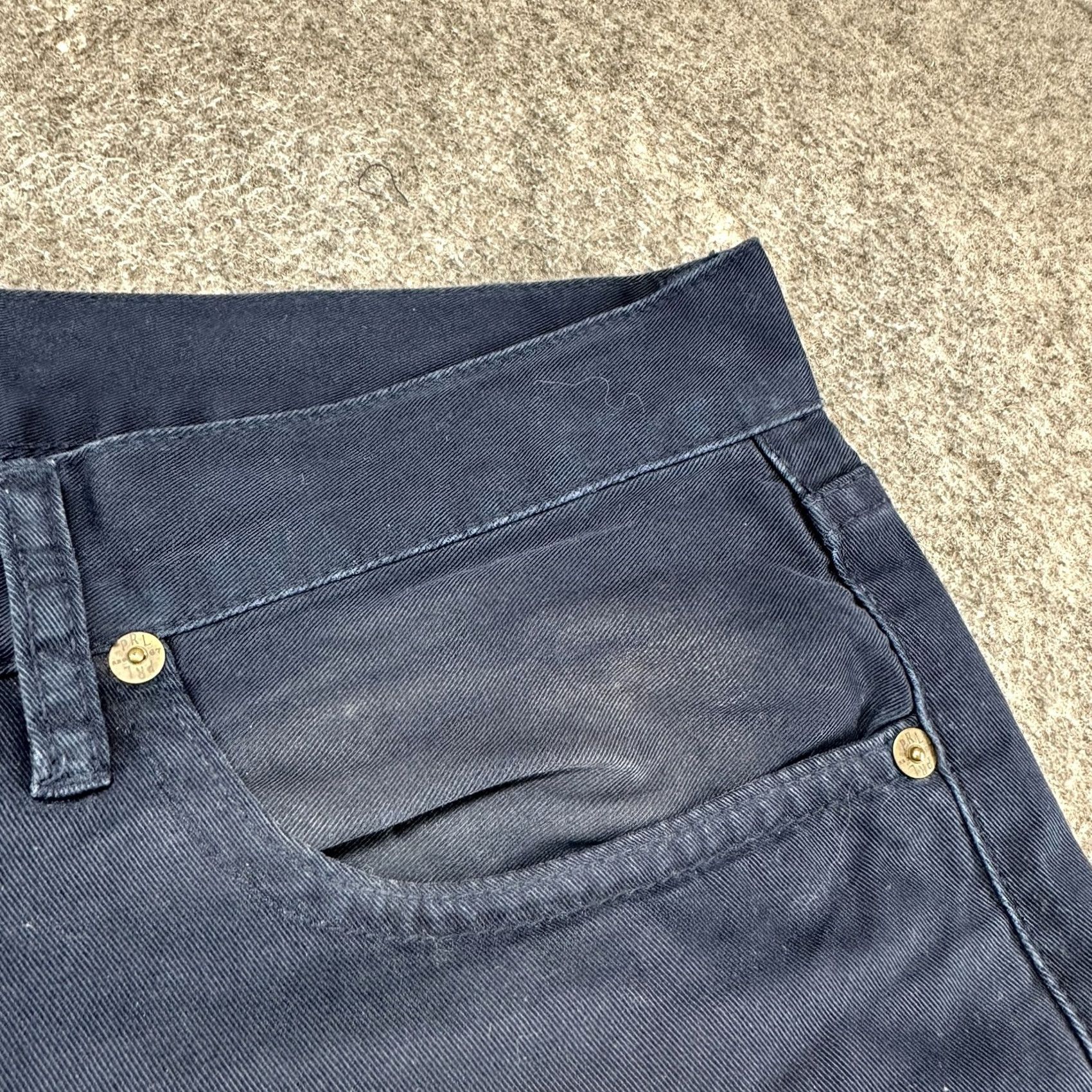 Polo Ralph Lauren Polo Ralph Lauren Pants Mens 33x32 Blue Chino Straight Regular Fit Solid Preppy 90s USA Logo Button Zipper Pop Notes: Vintage No Size US XS / EU 42 / 0 - 6 Thumbnail