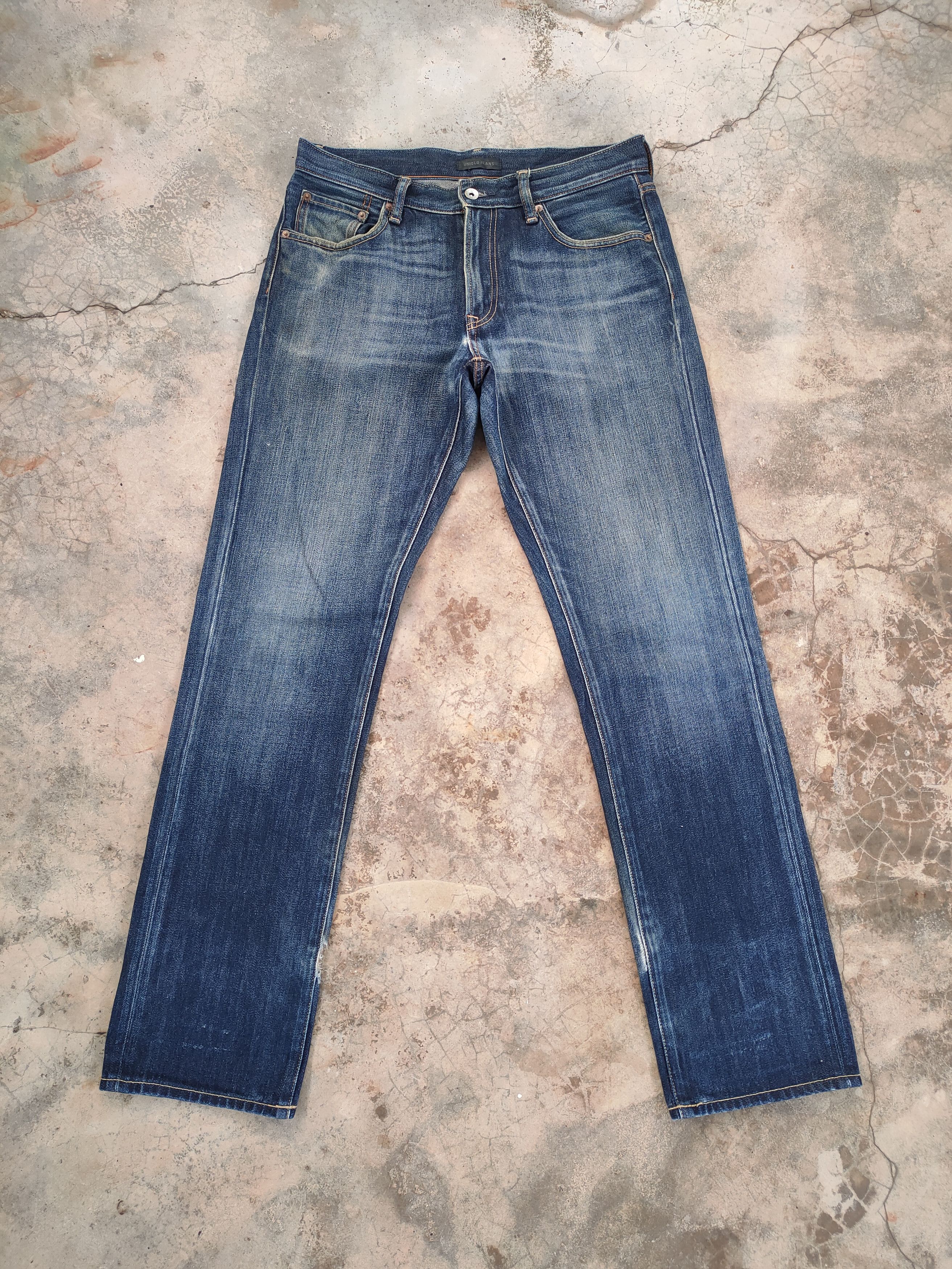 Japanese Brand VINTAGE JAPANESE SKINNY FADED JEAN DENIM PANTS Size US 32 / EU 48 - 1 Thumbnail