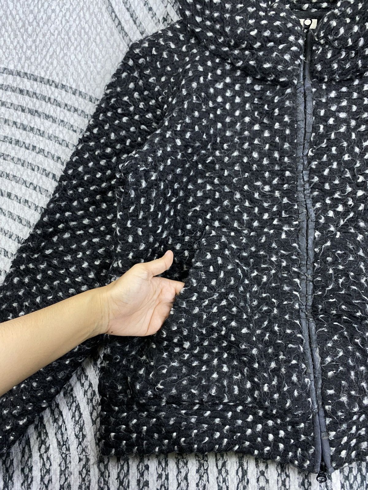 Tsumori Chisato Vtg Tsumori Chisato Issey Miyake Plaid Knit Zipper Jacket Size M / US 6-8 / IT 42-44 - 6 Thumbnail