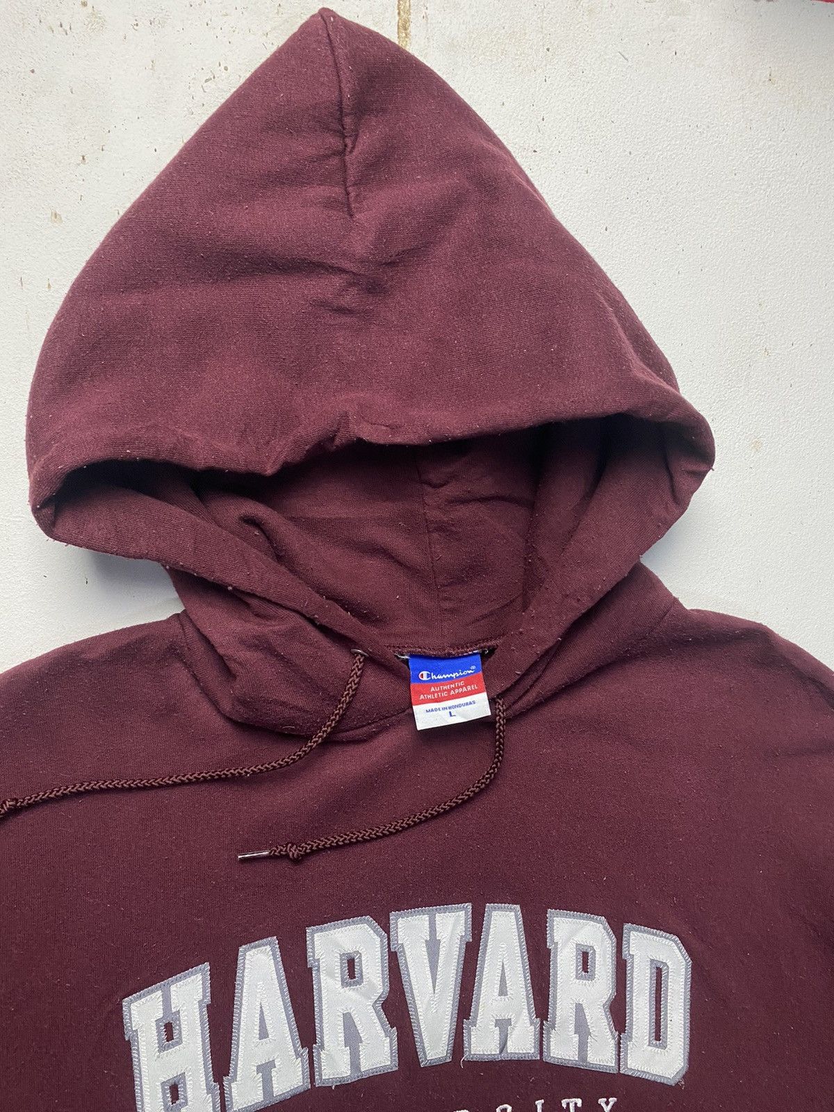 Vintage Vintage Champion Harvard University Embroidery Hoodies Size US L / EU 52-54 / 3 - 7 Thumbnail