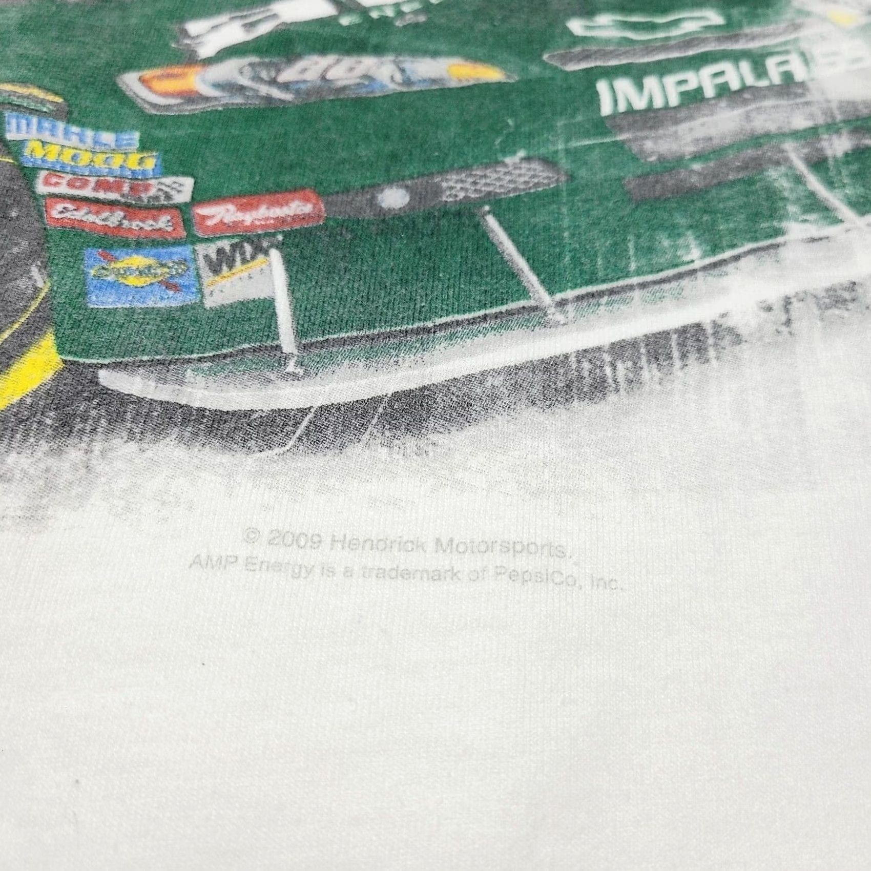 Chase Authentics Dale Earnhardt Jr Nascar Mountain Dew Racing Tee Shirt Men’s XL White Crew Neck Short Sleeve T-Shirt Regular Vintage No? Size US XL / EU 56 / 4 - 3 Thumbnail
