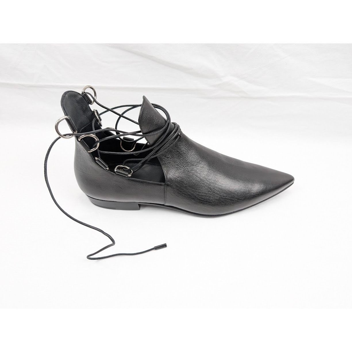 Saint Laurent Paris o1rshd1 Goth 15 Lace Up Shoes in Nero Size US 8 / EU 41 - 1 Thumbnail