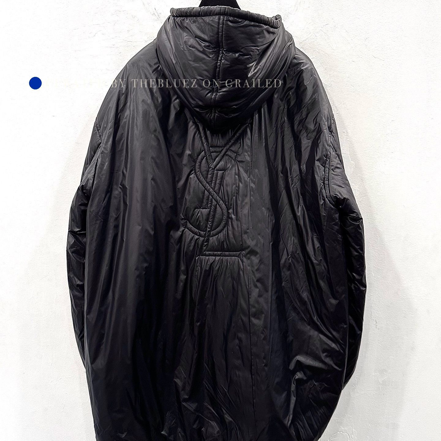 Saint Laurent Paris Black Hooded Puffer Jacket Size S Size US S / EU 44-46 / 1 - 1 Thumbnail