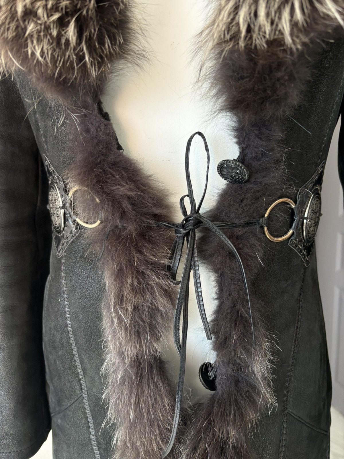Vintage y2k leather coat Size XS / US 0-2 / IT 36-38 - 9 Thumbnail