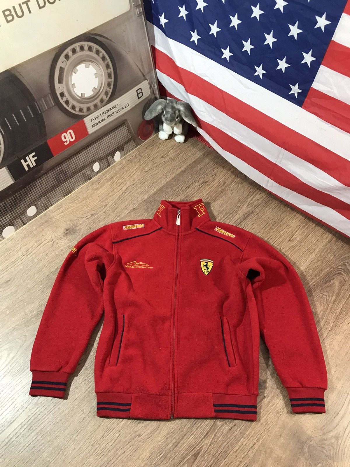 Ferrari Printed Winter Dress Fleece Stuff Maroon Color main image 0