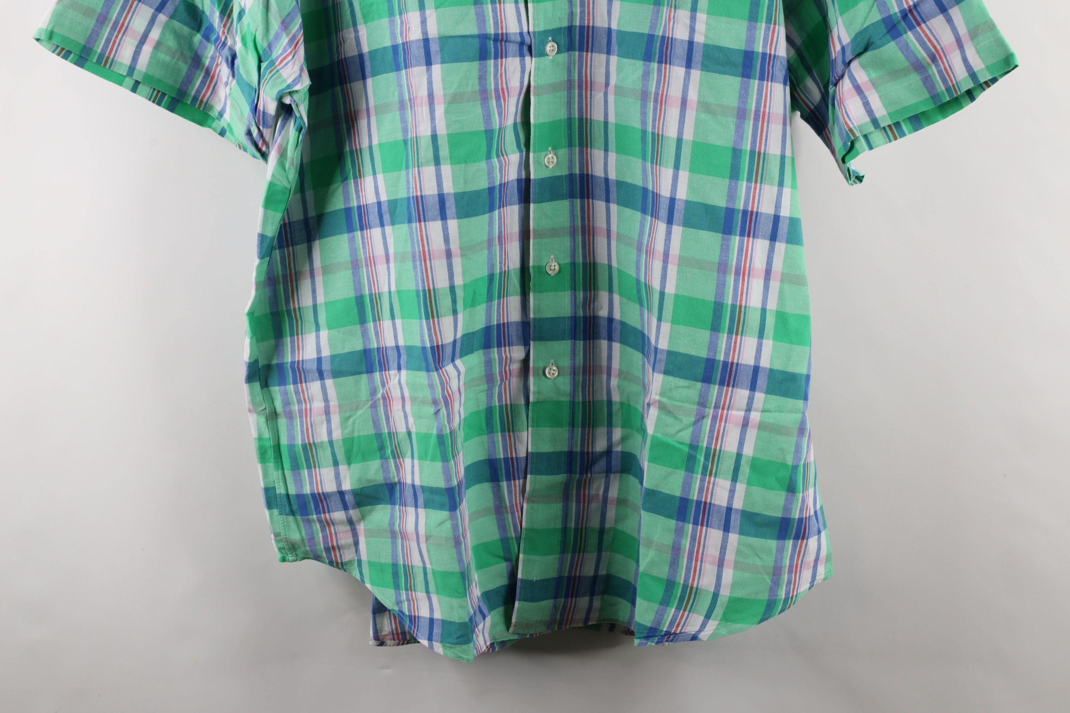 Ralph Lauren × Vintage Vintage 90s Ralph Lauren Short Sleeve Button Down Shirt Size US XL / EU 56 / 4 - 3 Thumbnail