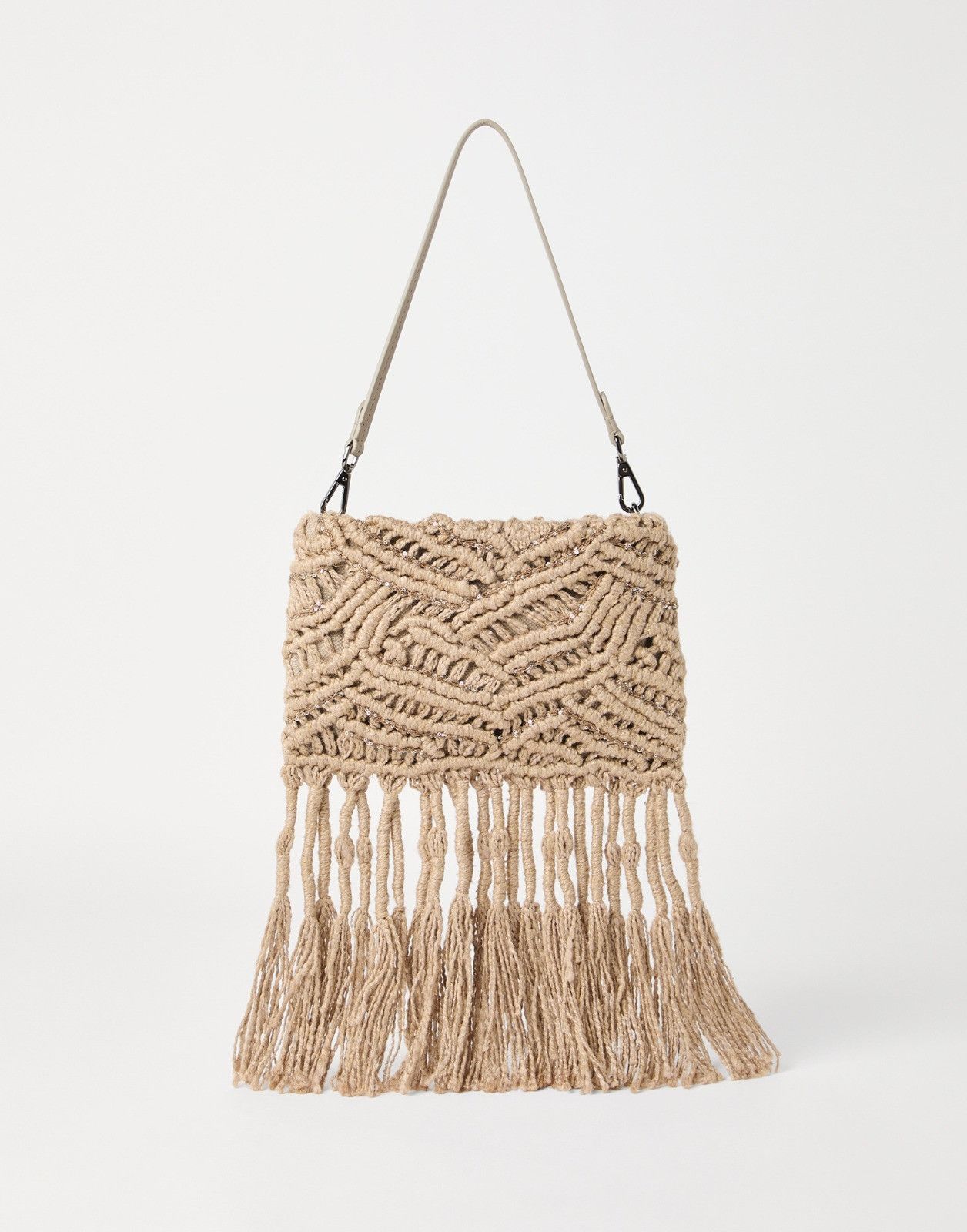 Brunello Cucinelli o1la1rc1a0326 Size: OS / Shoulder Strap Bag in Beige Size ONE SIZE - 2 Thumbnail
