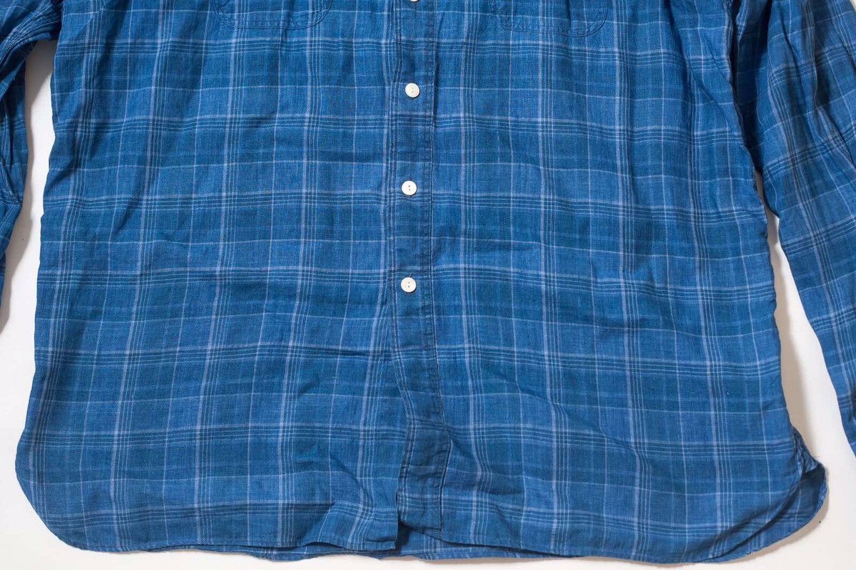 Polo Ralph Lauren Polo Ralph Lauren Classic Fit Indigo Linen Shirt Size US XXL / EU 58 / 5 - 2 Thumbnail