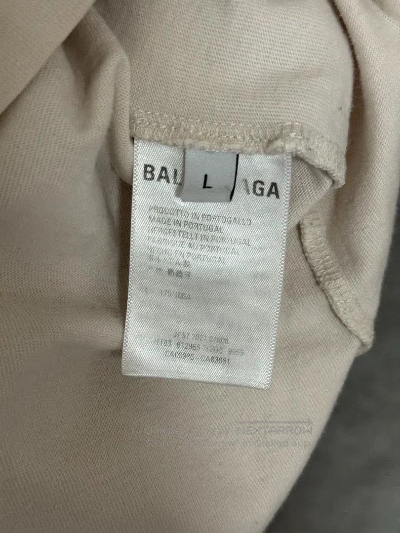 Balenciaga Balenciaga Beige Logo Short Sleeve Tee. Size US L / EU 52-54 / 3 - 4 Thumbnail