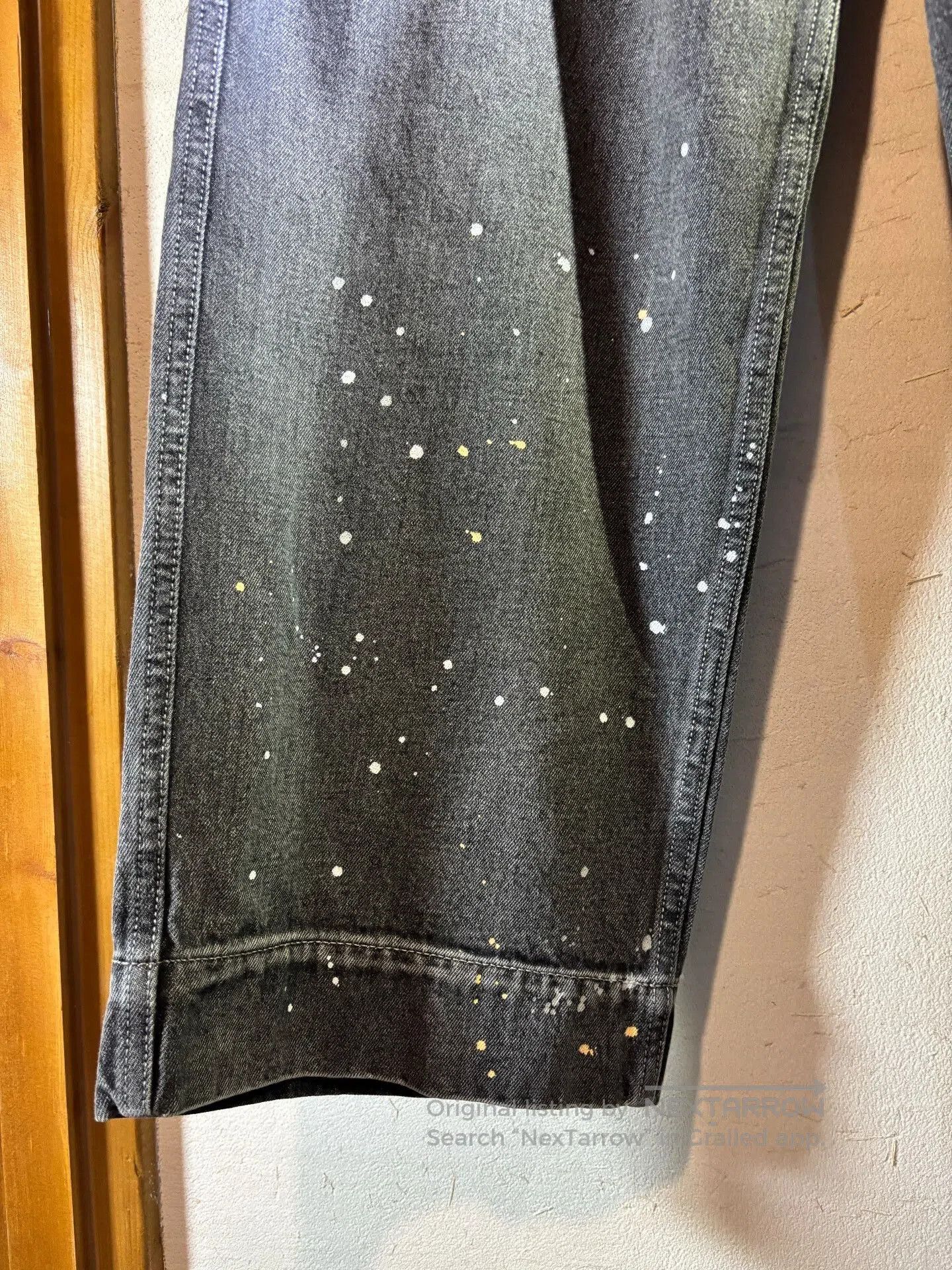 Journal Standard Relume Double Pleat Splatter Jeans. Size US 34 / EU 50 - 5 Thumbnail