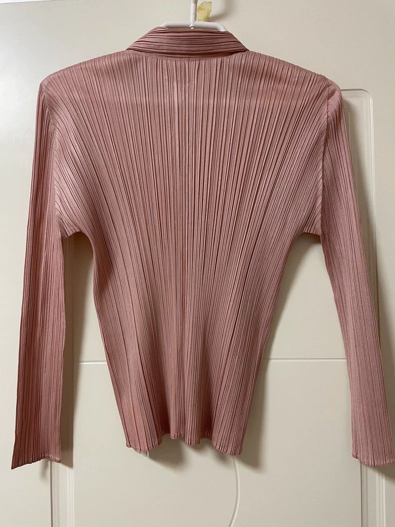 Issey Miyake Issey Miyake Pink pleated shirt Size L / US 10 / IT 46 - 3 Thumbnail