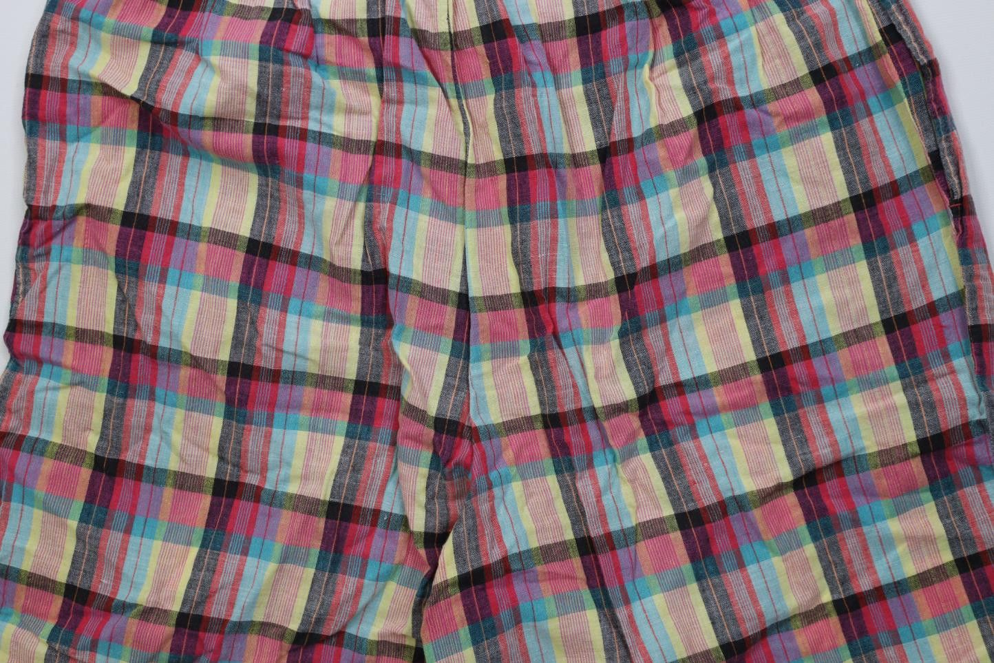 Vintage Vintage 90s Streetwear Madras Pleated Chino Shorts Cotton Size US 30 / EU 46 - 10 Thumbnail