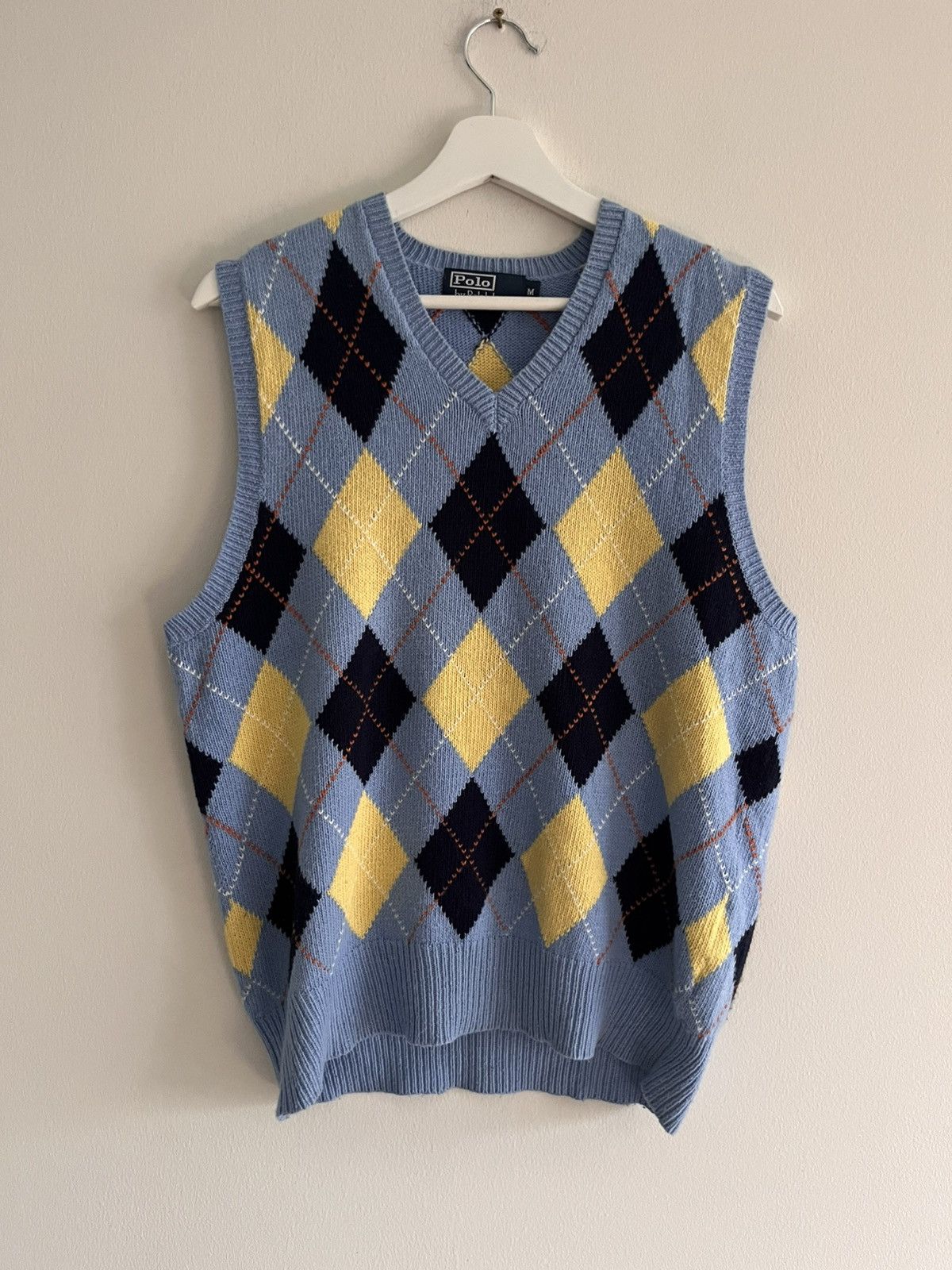 Polo Ralph Lauren Ralph Lauren - 90s Argyle Cashmere Vest Size US M / EU 48-50 / 2 - 1 Thumbnail