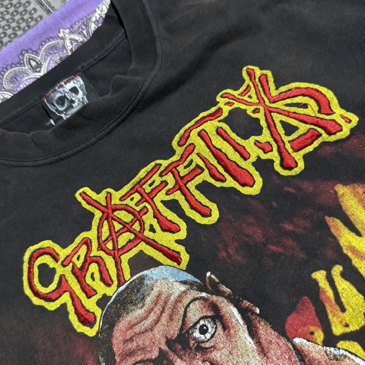 Vintage Rock & death Graffiti 3X vintage Tee Size US XL / EU 56 / 4 - 3 Thumbnail