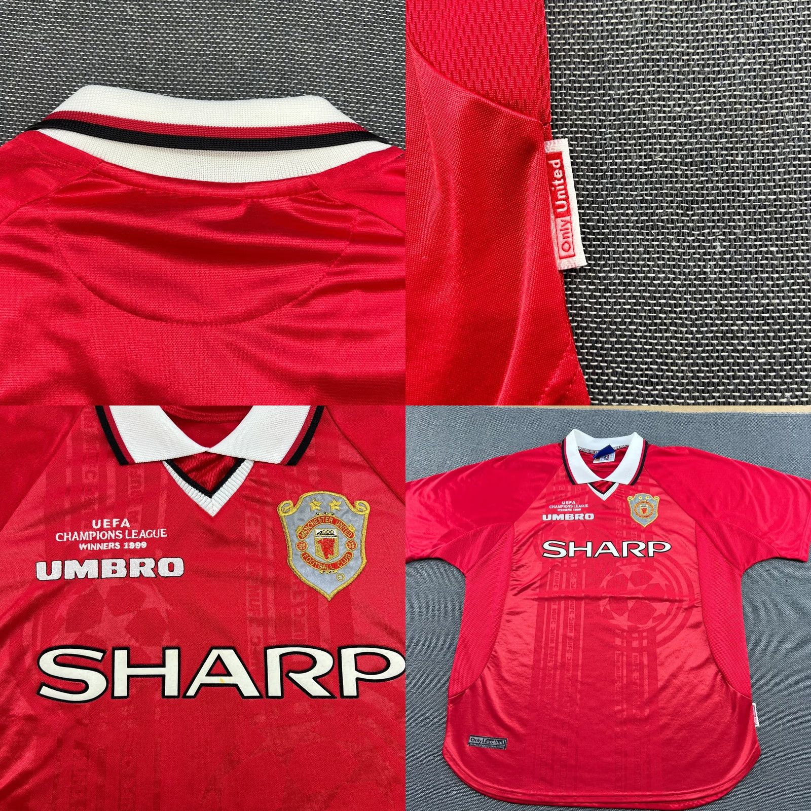 Umbro VINTAGE Umbro Manchester United 1999 1997 2000 Home Football Jersey Mens XL Red Short Sleeve Pullover T-Shirt Athletic Quick Dry Size US XL / EU 56 / 4 - 10 Thumbnail
