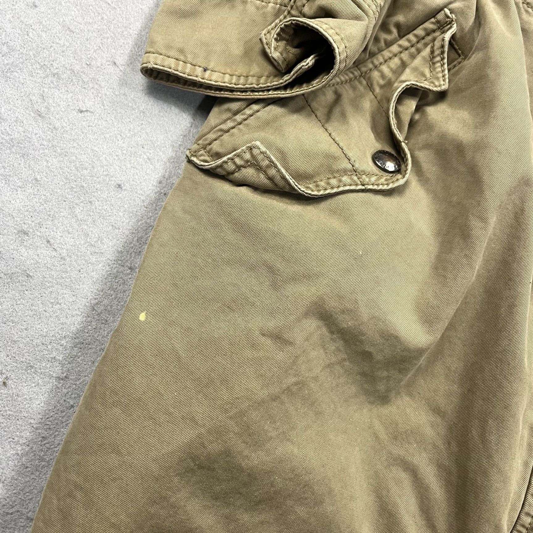 Banana Republic VINTAGE? No. Banana Republic Coat Women S Beige Hooded Anorak Twill Utility Jacket Size S / US 4 / IT 40 - 4 Thumbnail