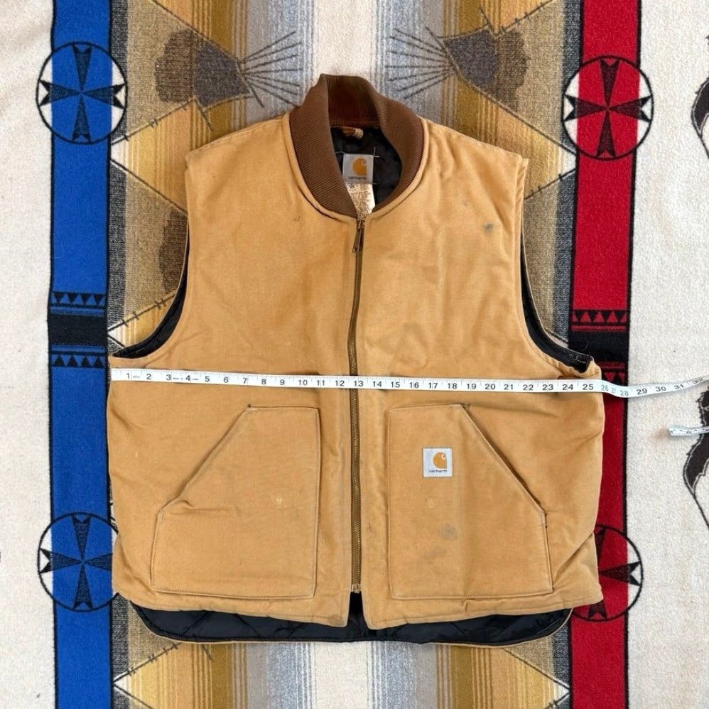 Carhartt VINTAGE Carhartt Vest Chore Lined Quilt 2XL USA Brown Men's Size 2XL 90s Workwear Size US XXL / EU 58 / 5 - 7 Thumbnail