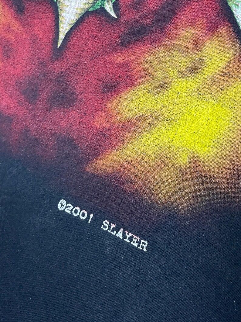 Band Tees × Vintage Vintage Slayer Diabolus T-shirt 2001 Bandshirt y2k 90s Metal Size US L / EU 52-54 / 3 - 4 Thumbnail