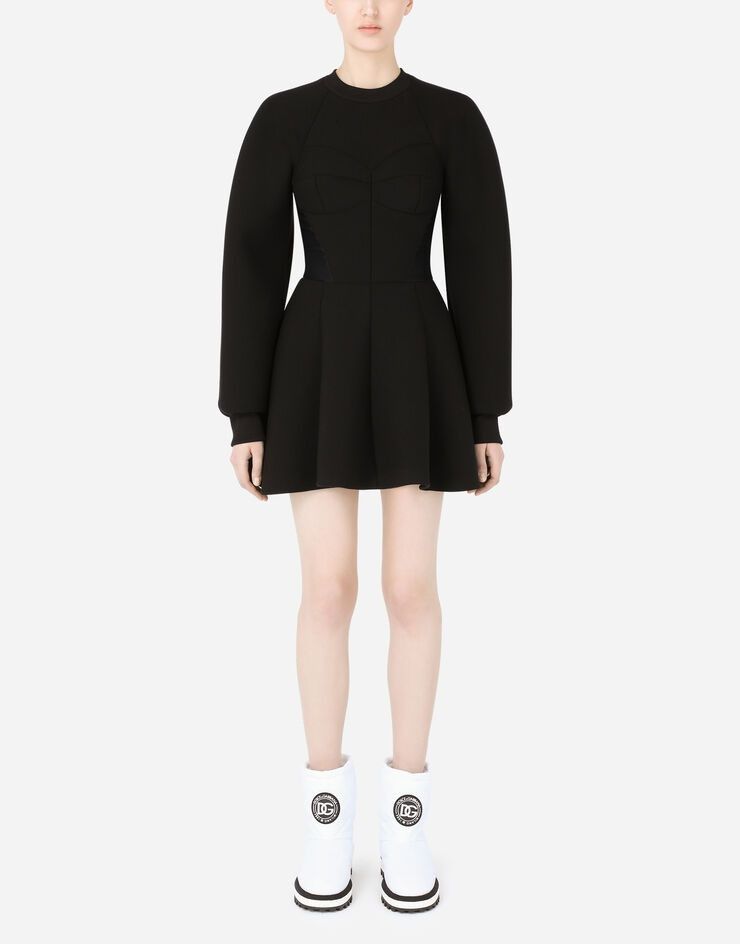 Dolce & Gabbana o1y0825 Mini Dress in Black Size S / US 4 / IT 40 - 4 Thumbnail