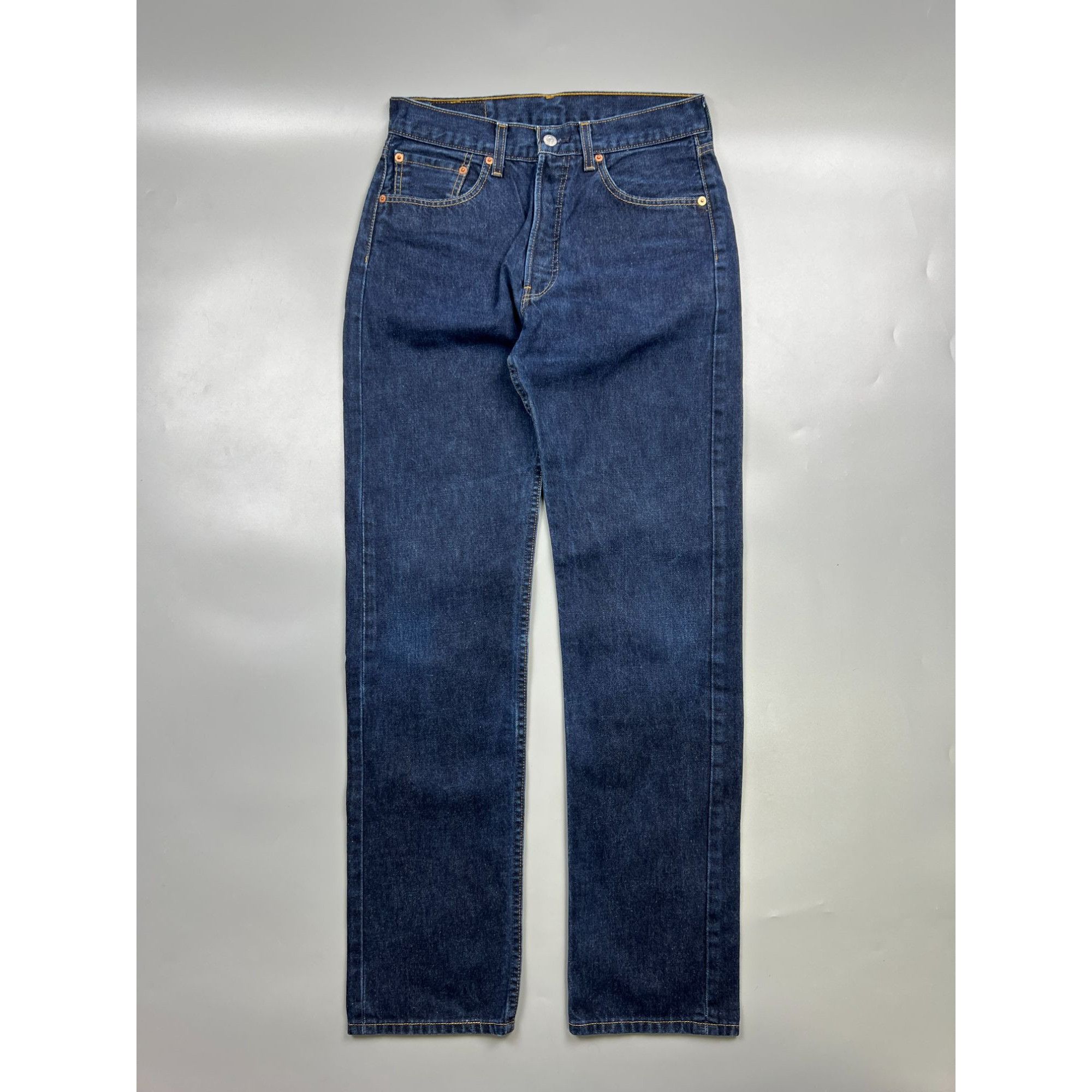 Levi's Levi’s 501 Dark Blue Denim Jeans Pants (Y0925) Size US 31 - 1 Thumbnail