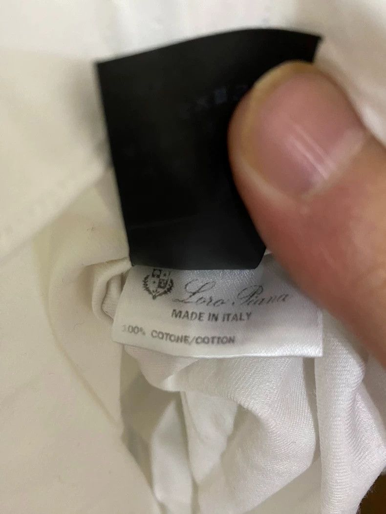 Loro Piana LORO PIANA Pure cotton shirt Size US XL / EU 56 / 4 - 3 Thumbnail