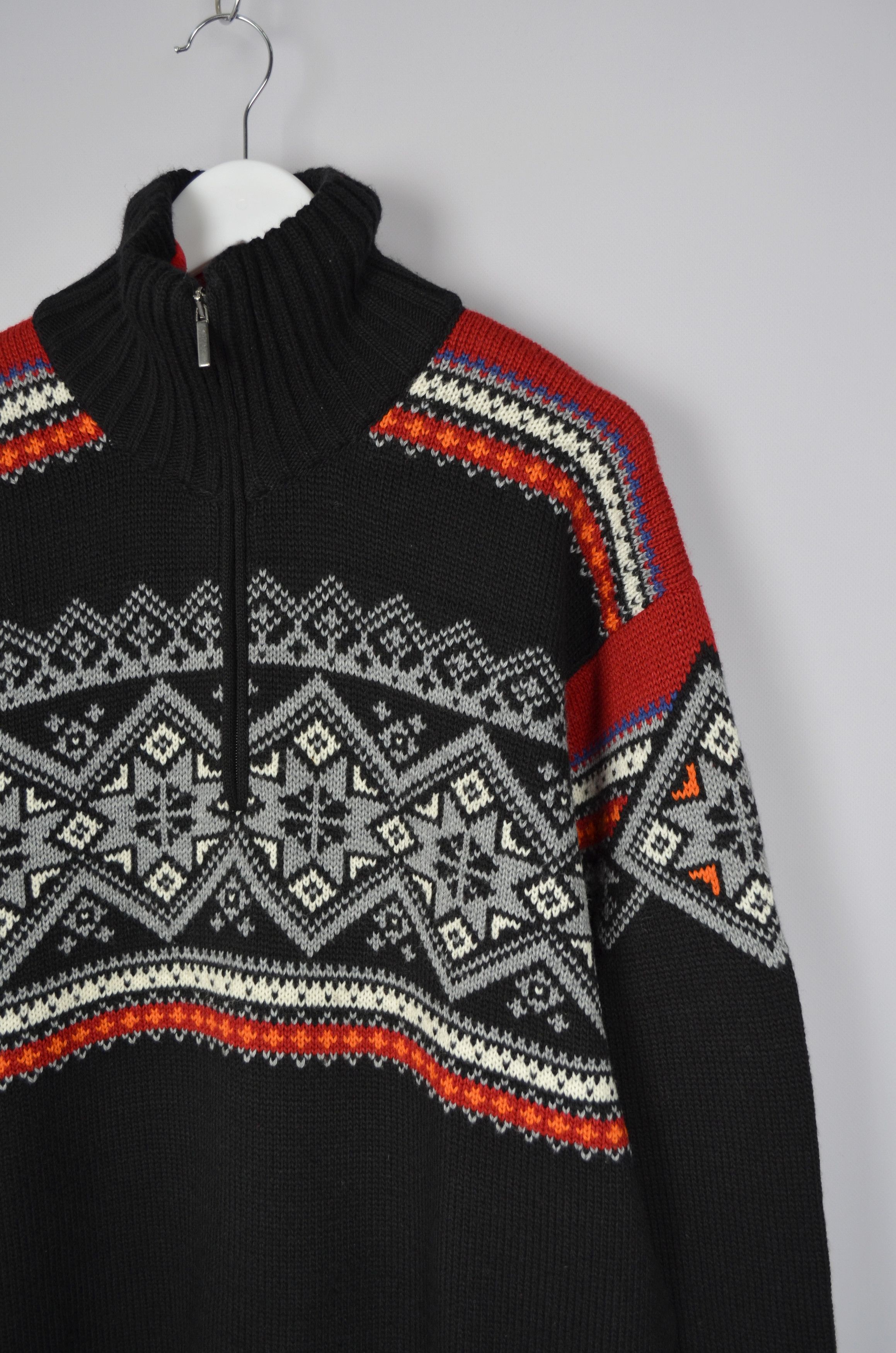 Dale Of Norway × Vintage F.LLI CAMPAGNOLO Multi Fair Isle 1/4 Zip Wool Knit Insulated Size US L / EU 52-54 / 3 - 4 Thumbnail