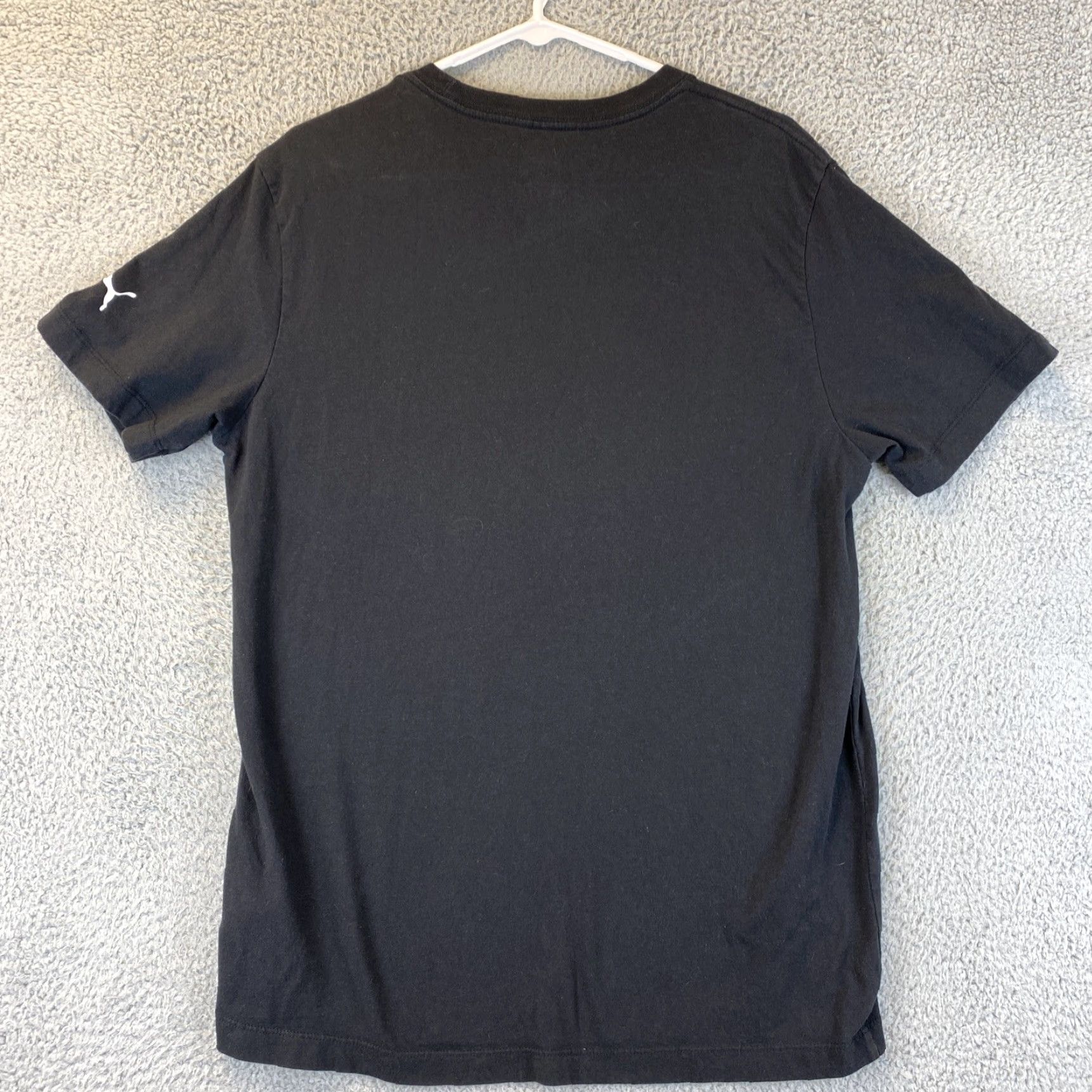 Puma PUMA Men Short Sleeve T-Shirt L Black / 73-6 Crew Neck Logo Size US L / EU 52-54 / 3 - 8 Thumbnail