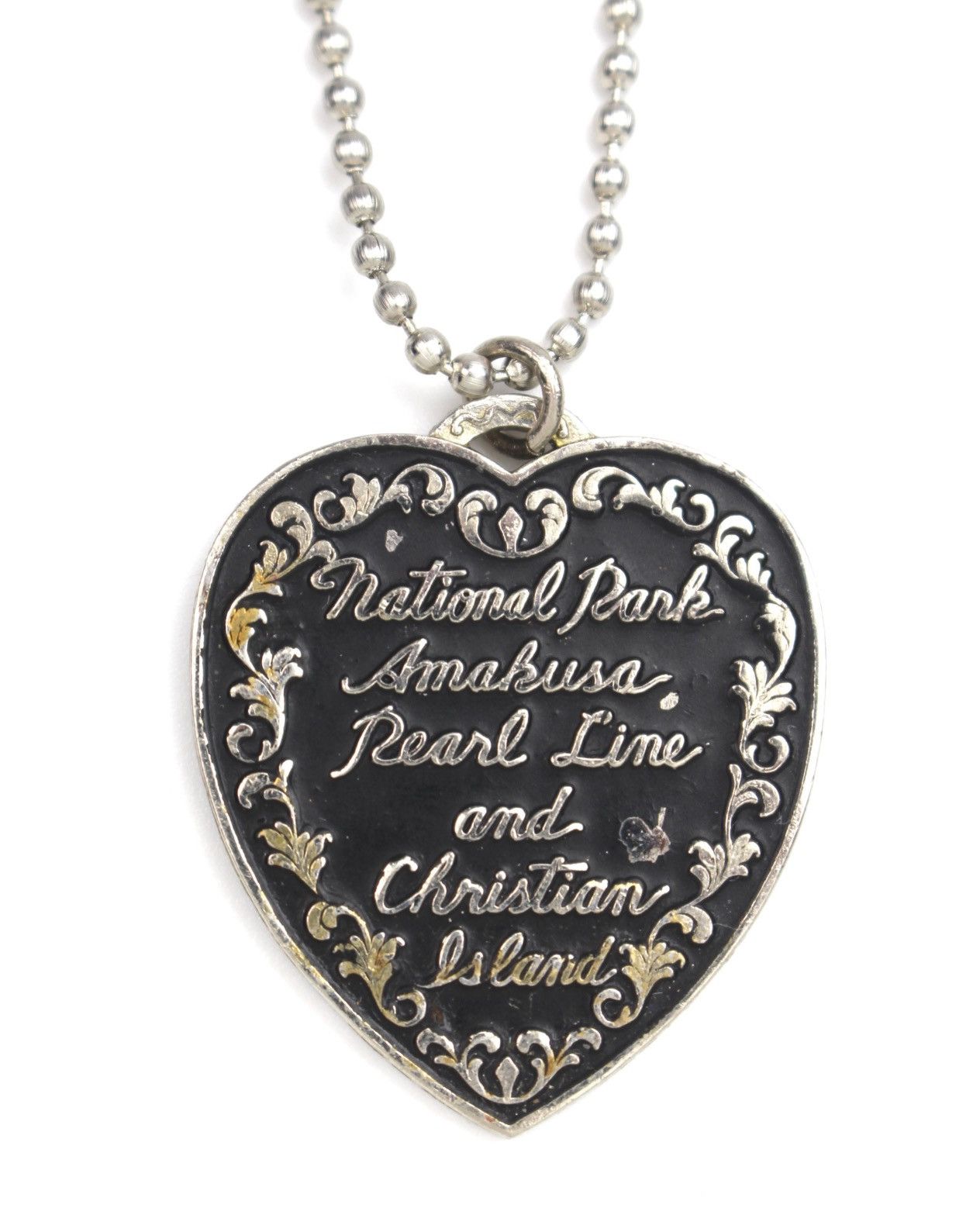Hysteric Glamour 1967 AMAKUSA (天草) JAPAN "PEARL LINE" HEART SOUVENIR NECKLACE Size ONE SIZE - 1 Thumbnail