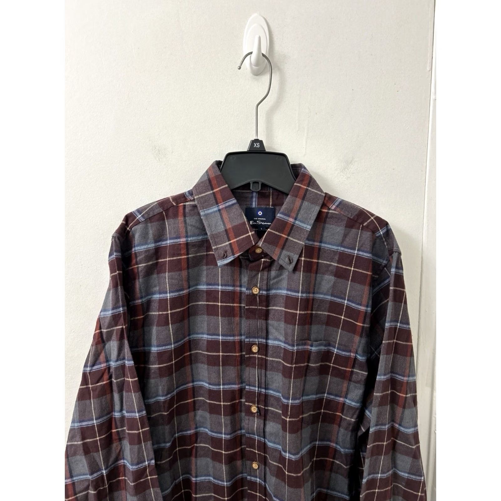 Ben Sherman Ben Sherman Shirt Mens Large Red Plaid Button-Down Long Sleeve NWOT Casual Business Sweatshirt? Size US L / EU 52-54 / 3 - 2 Thumbnail