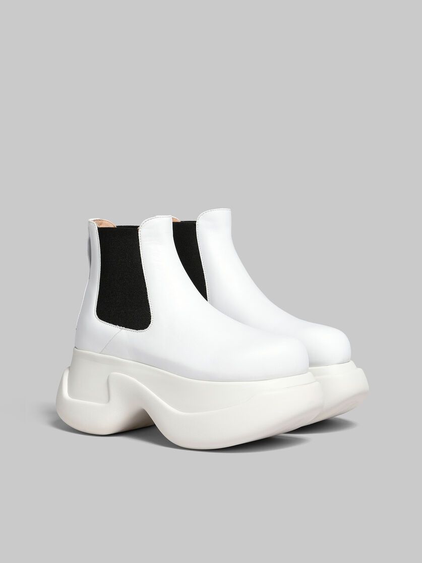Marni o1w1db10125 Chelsea Boots in White Size US 7 / IT 37 - 2 Thumbnail
