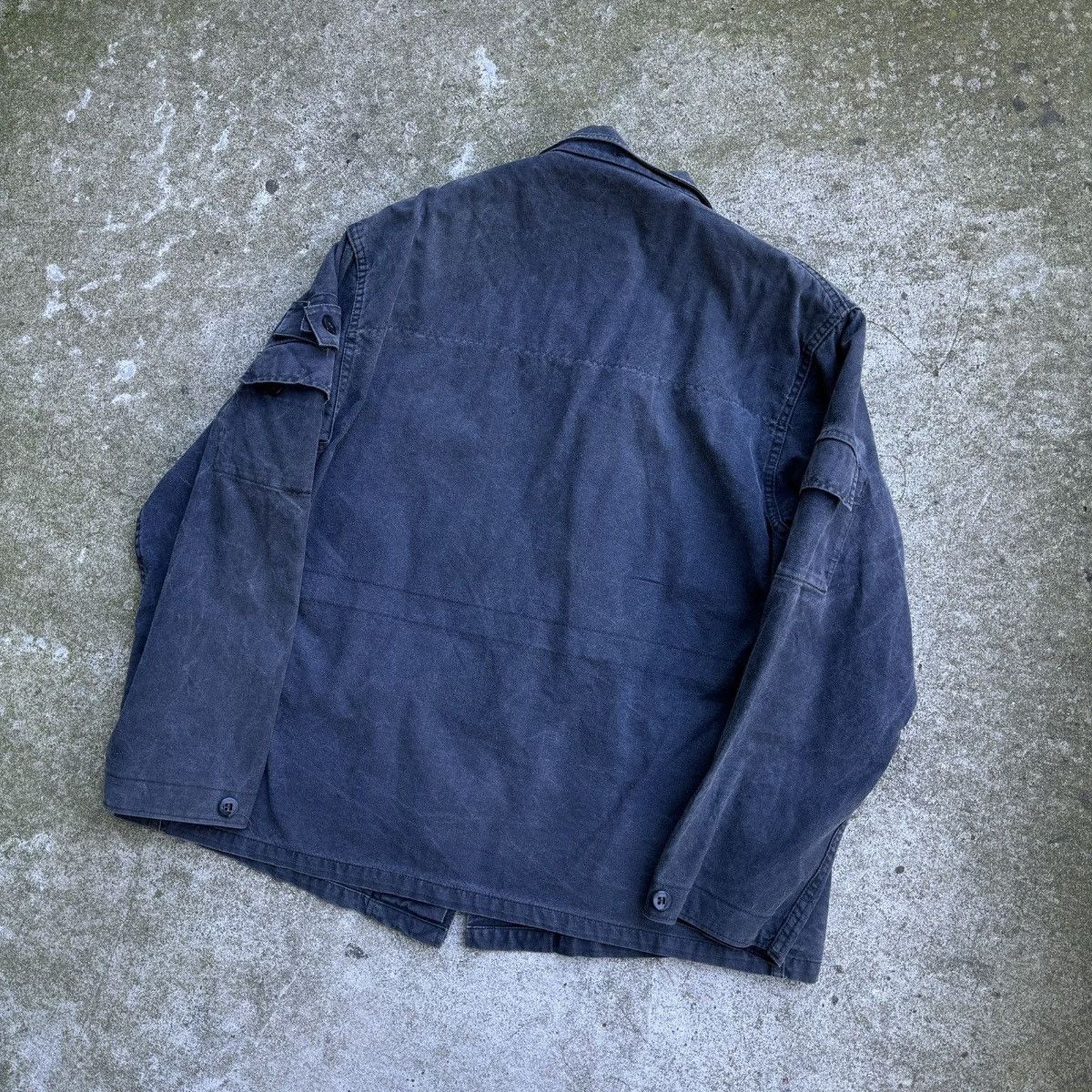 Vintage Faded Stencil Cargo Work Jacket ERD Grunge Chrome Balenci Size US L / EU 52-54 / 3 - 11 Thumbnail