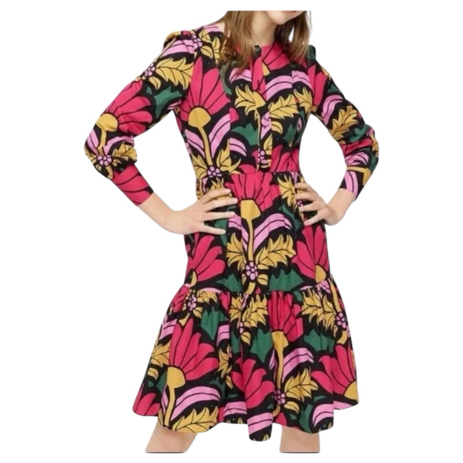 J.Crew J.CREW Pink Floral Ratti Grandi Fiori Short Dress Size 4 | Grailed