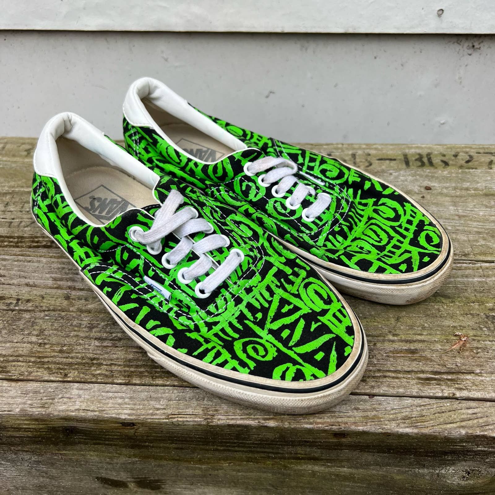 Vans Old Skool Green Suede Checkerboard Size 11.5 50th Anniversary Skate  Shoes