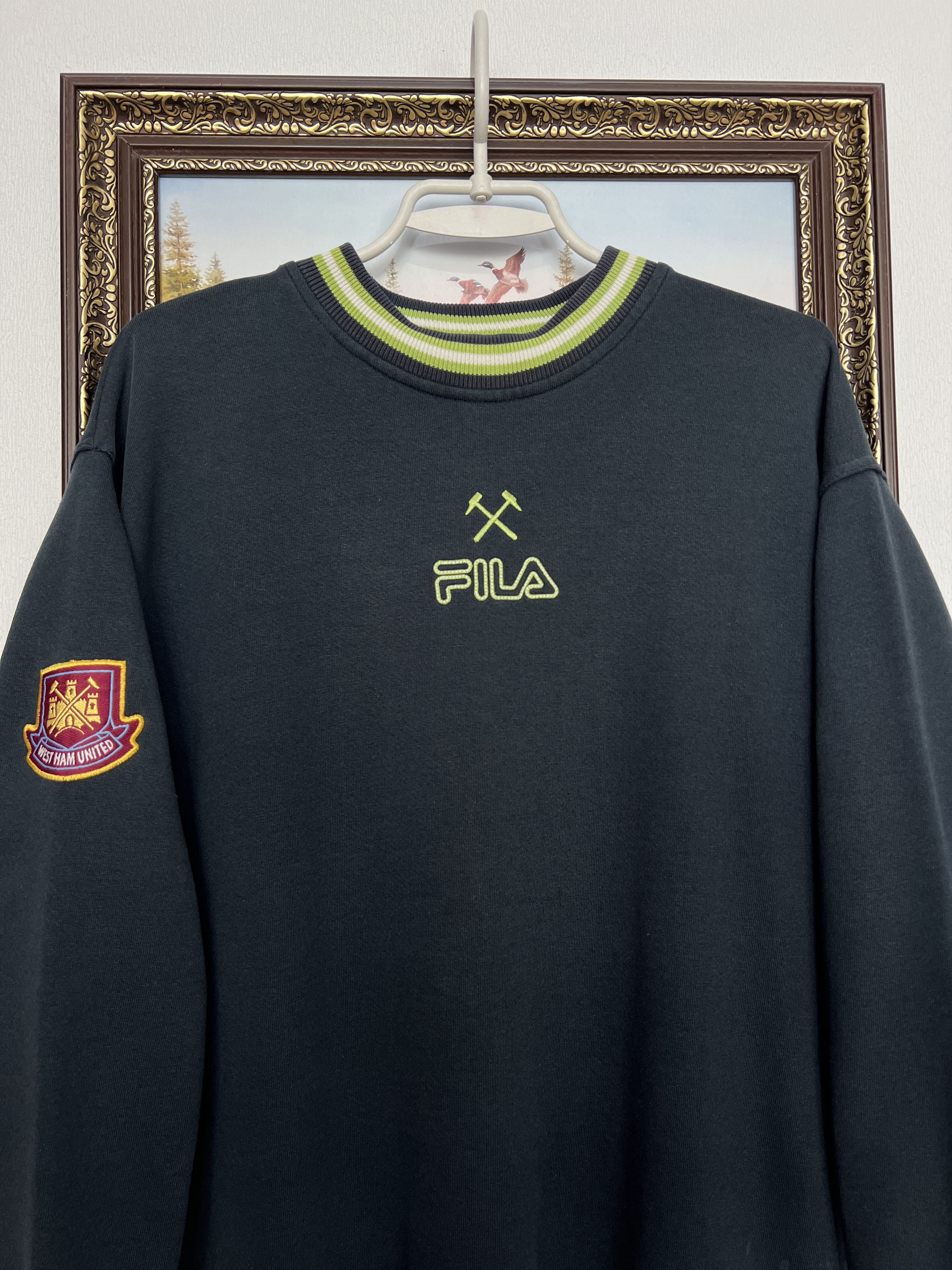 Fila West Ham United Hammers Football Sweatshirt Soccer Crewneck Size US M / EU 48-50 / 2 - 2 Thumbnail