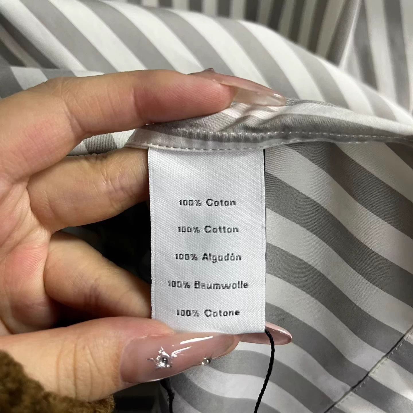 Hermes Hermes Rock Gray Stripe Zip Loose Jacket Shirt 41 LS Size US XS / EU 42 / 0 - 4 Thumbnail