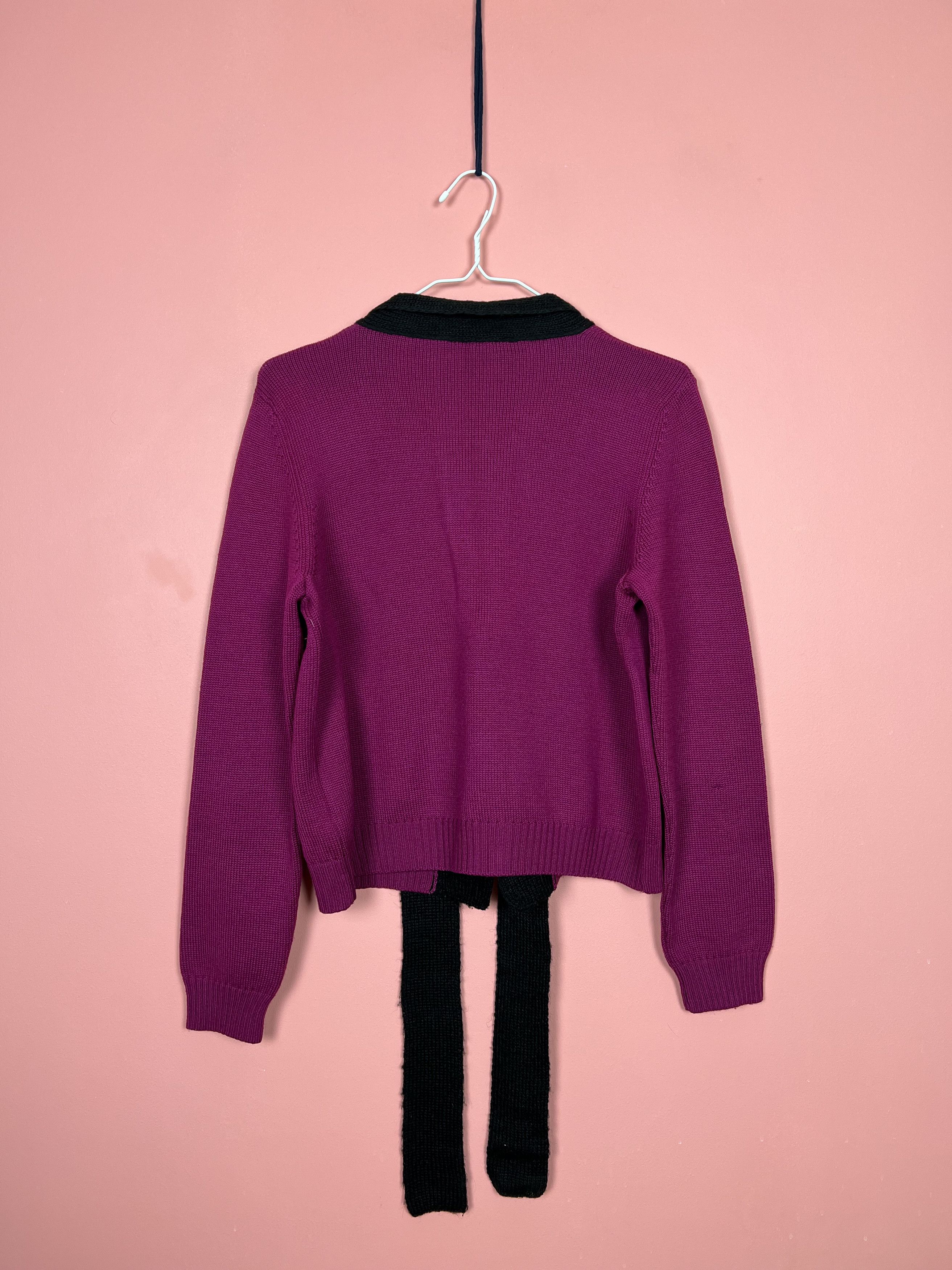 Moschino Moschino love rare VTG vintage knit cardigan luxury Size M / US 6-8 / IT 42-44 - 3 Thumbnail
