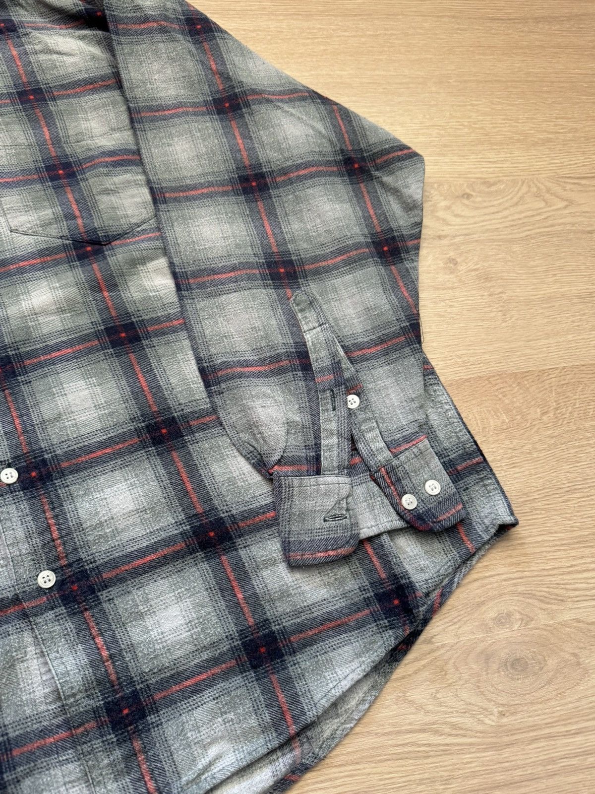 Vintage Vintage 90’s Conwell Japanese Flannel Shirt Size US L / EU 52-54 / 3 - 3 Thumbnail