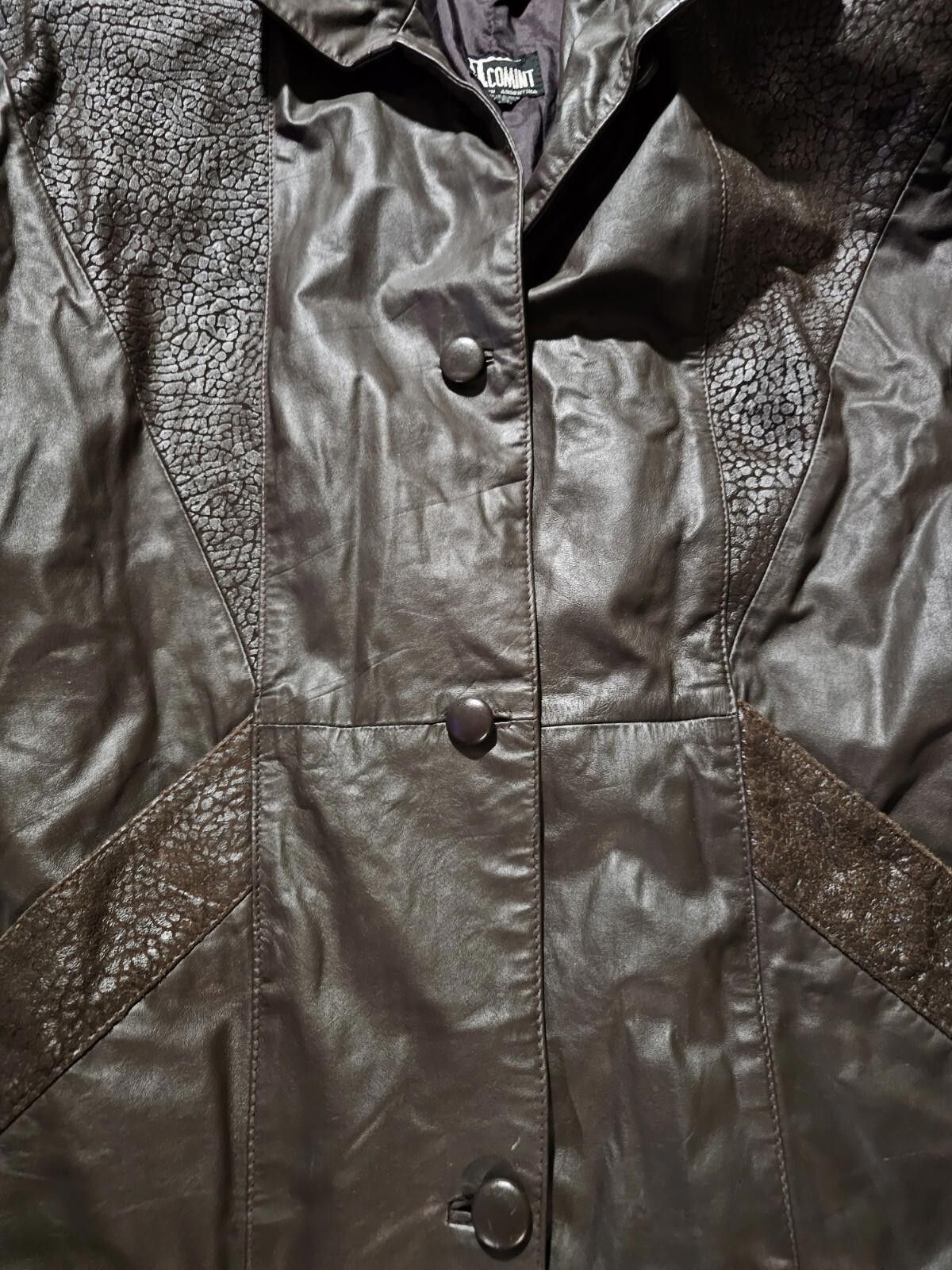Coming Soon Comint Argentina Long Trench Style Brown Leather Jacket S Size S / US 4 / IT 40 - 2 Thumbnail