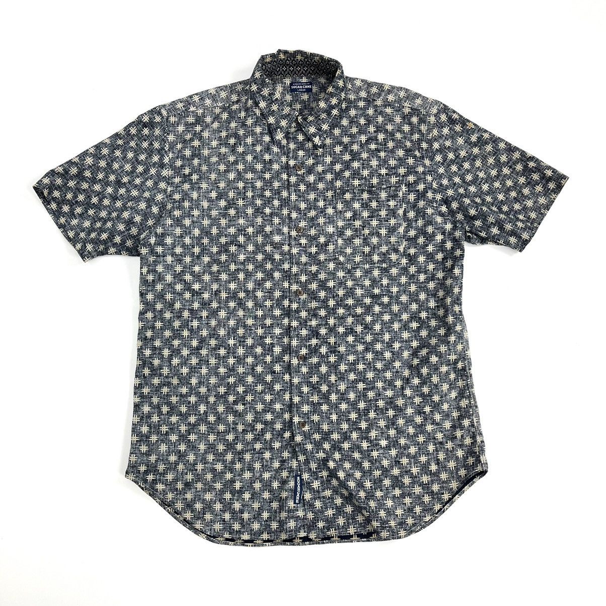 Sugar Cane × Toyo Enterprises Sugar Cane Pattern Indigo Backwards Shirt Size US L / EU 52-54 / 3 - 1 Thumbnail
