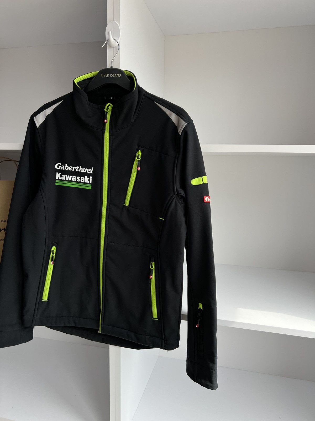 Vintage Vintage Kawasaki Softshell Racing Jacket Size US S / EU 44-46 / 1 - 5 Thumbnail