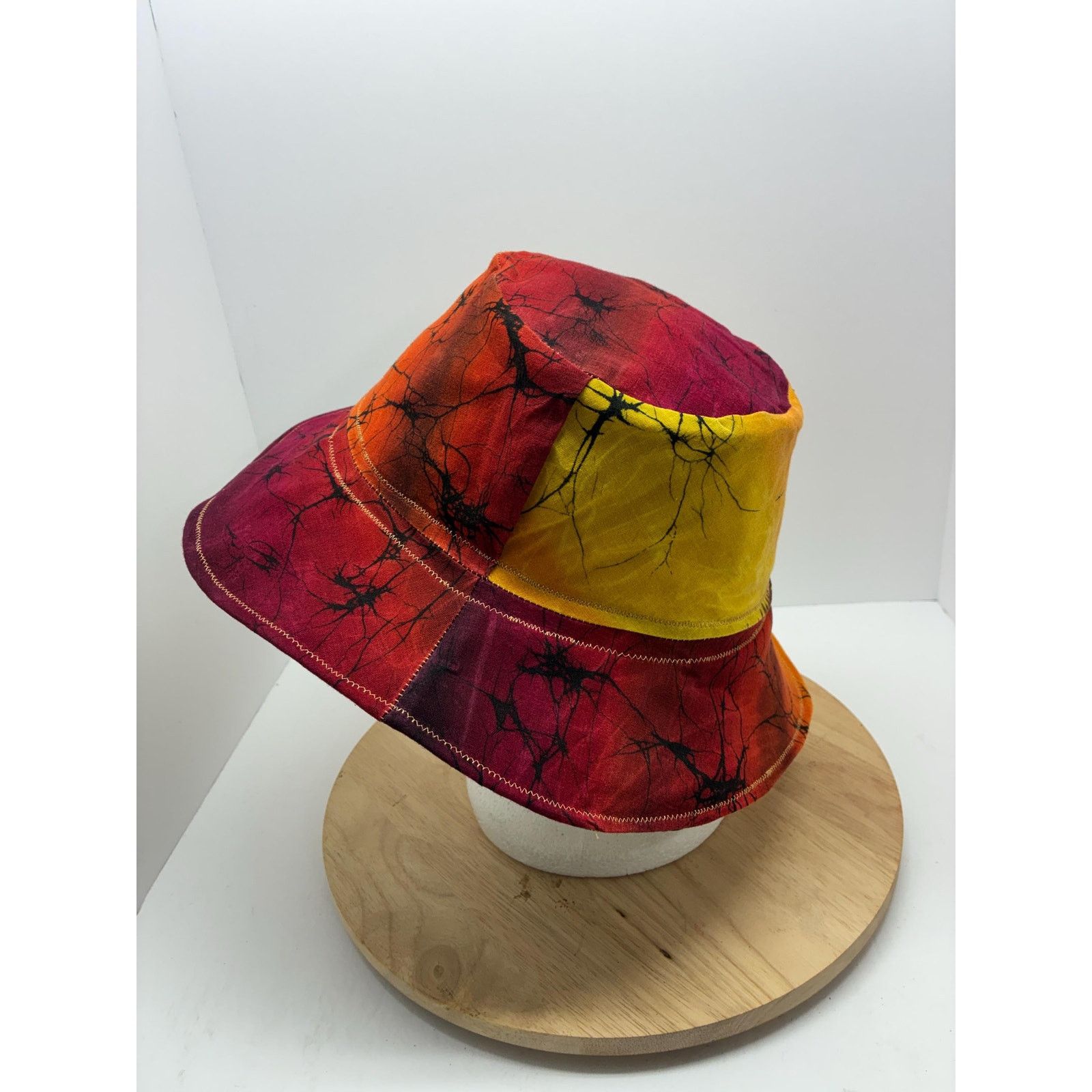Other Waxed Cotton Bucket Hat Large | Water Resistant Patchwork Size ONE SIZE - 3 Thumbnail