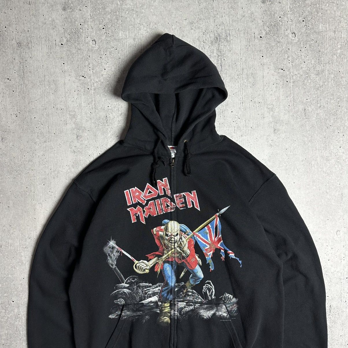 Iron Maiden × Vintage Iron Maiden Vintage Fullprint Zip Hoodie XL Nobody Win Fight Size US XL / EU 56 / 4 - 2 Thumbnail