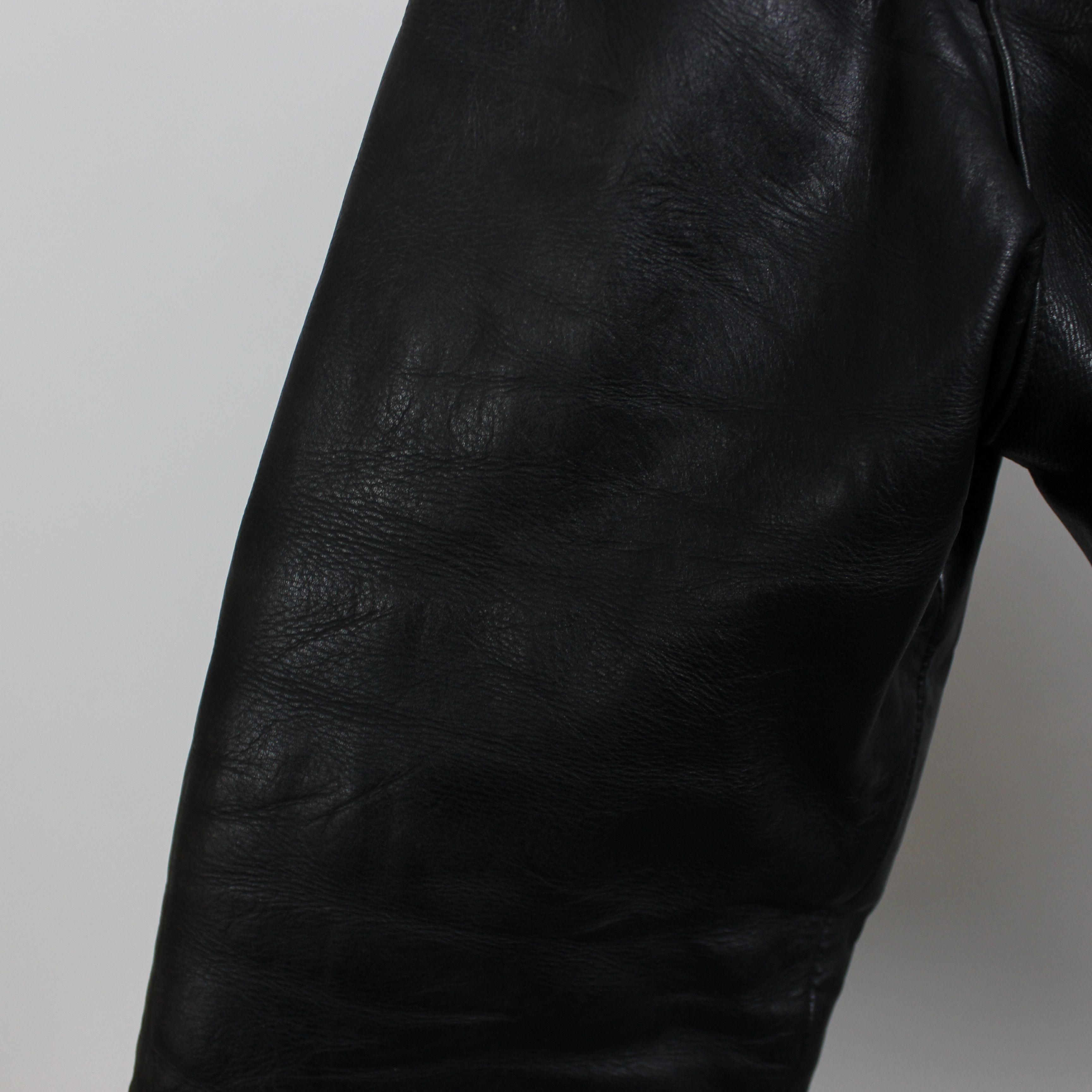 Vintage B52 pilot leather jacket heavy black S Size US S / EU 44-46 / 1 - 8 Thumbnail