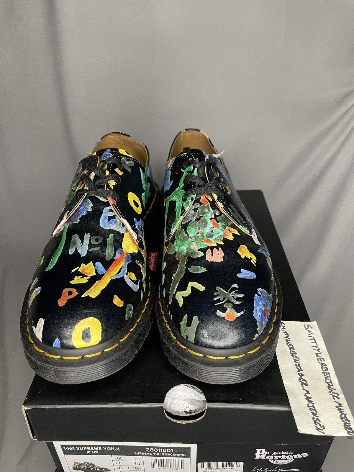 Dr. Martens × Supreme × Yohji Yamamoto Supreme x Yohji Yamamoto 1461 3-Eye Derby Size US 10.5 / EU 43-44 - 2 Thumbnail