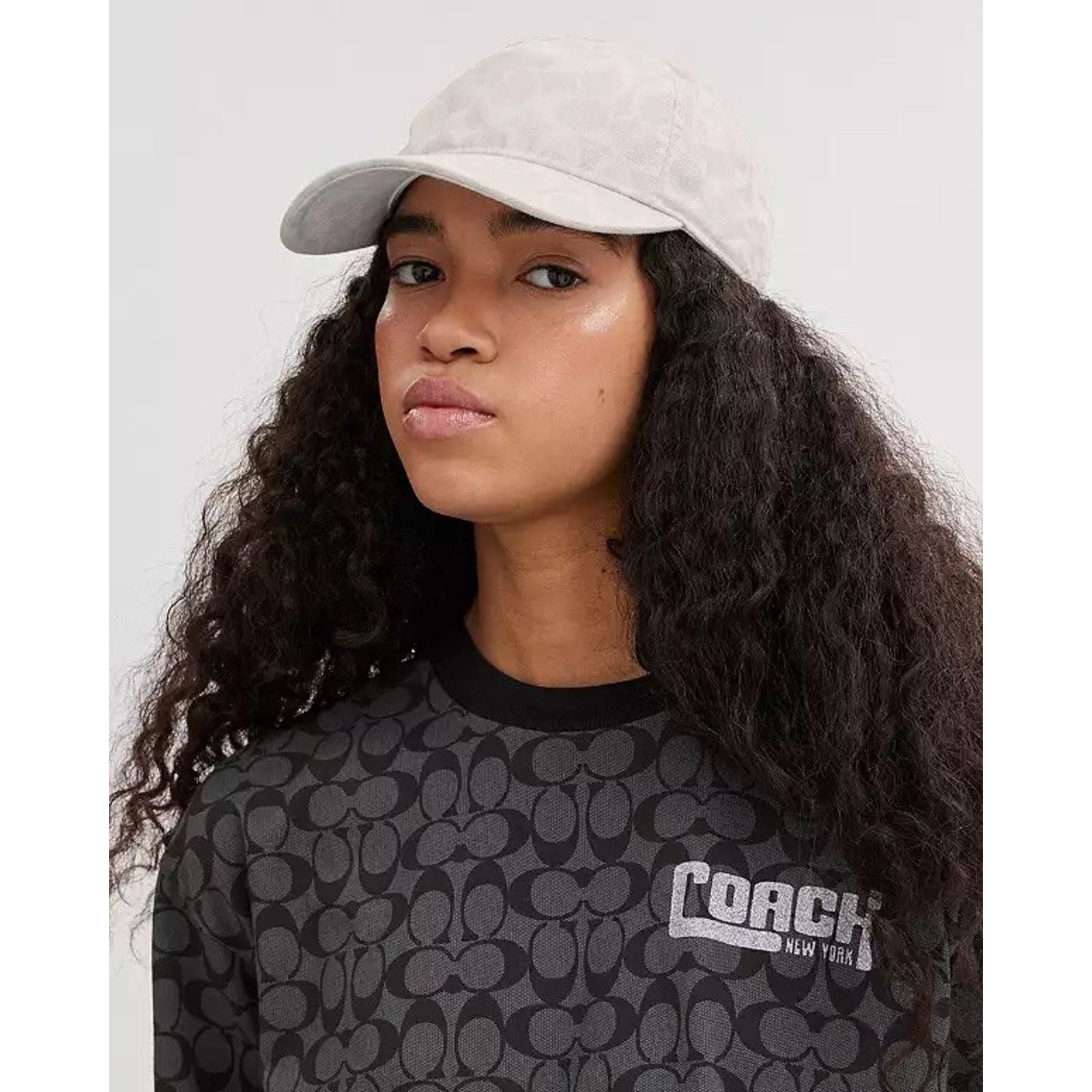Coach NWT Coach C Denim Baseball Hat Chalk Adjustable CH404 Size ONE SIZE - 8 Thumbnail
