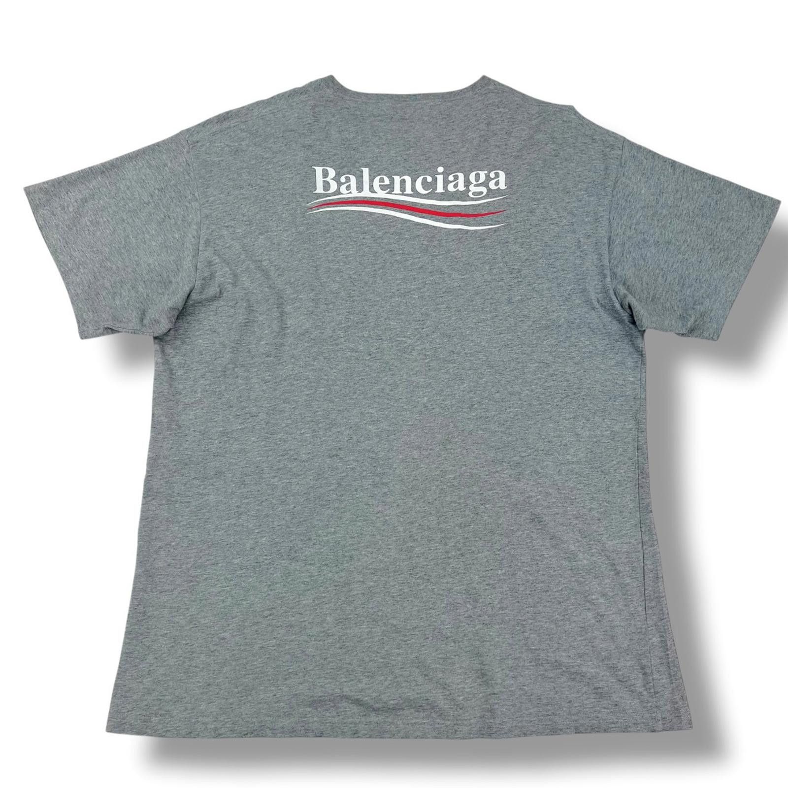 Balenciaga Balenciaga Grey Campaign Logo T Shirt Size US S / EU 44-46 / 1 - 3 Thumbnail