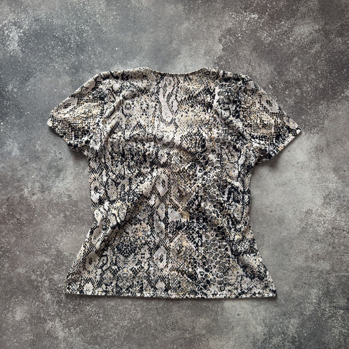 Hysteric Glamour Y2K Aesthetic Vintage Cavalli Style Snake Skin Print Blouse Size L / US 10 / IT 46 - 2 Thumbnail
